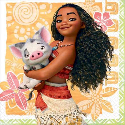 Moana Beverage Napkins